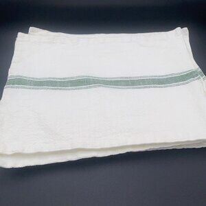 Southern Living Green Ivory Placemats Cotton Set 6 14" x 19" Farmhouse Cottage